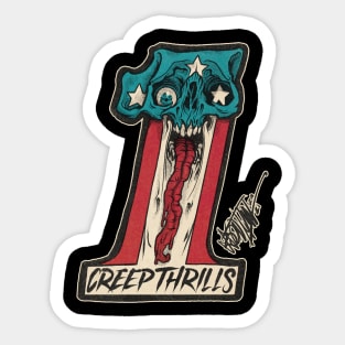 creep thrills #1 Sticker